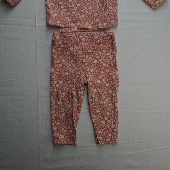 Carter's Baby Girl's Matching Set, Kimono Wrap Top and Pants, Pink, Size 6m - Picture 2 of 5
